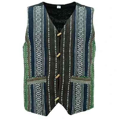 Image of LOUDelephant Cotton Canvas Waistcoat Green (Small)