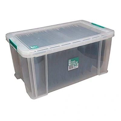 Image of StoreStack 54 Litre Storage Box W640xD380xH310mm Clear RB77234
