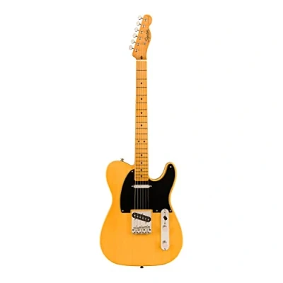 Image of Squier by Fender Classic Vibe 50s Telecaster Electric Guitar, Maple Fingerboard, Butterscotch Blonde