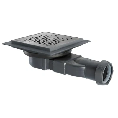 Image of Wirquin Venisio 30723970 Compact Trapper and Slim Membrane for Shower Waste Grey