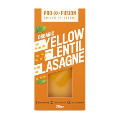 Image of Profusion Driven By Nature Organic Yellow Lentil Lasagne 250g, Pack of 6 Wheat Free, High in Protein &amp; Vegan Friendly Pasta