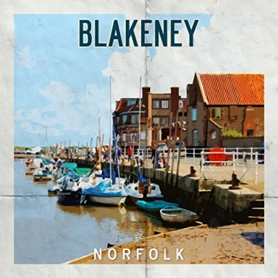 Image of Blakeney Retro Poster Greeting Card