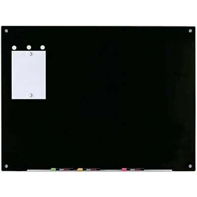 Image of Audio Visual Direct Magnetic Glass Board (Black, 80 x 110 cm)