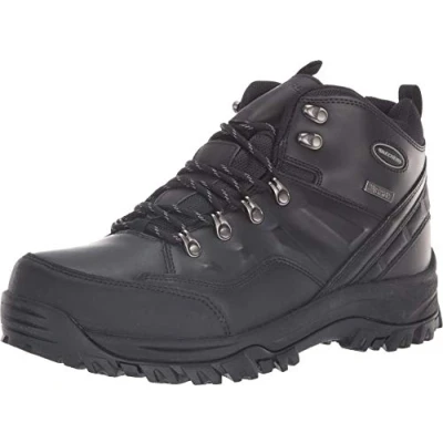 Image of Skechers Men&#039;s Relment Traven High Rise Hiking Boots, Black Bbk, 7 UK