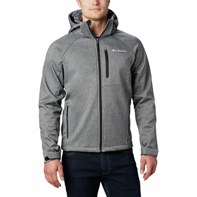 Image of Columbia Men&#039;s Cascade Ridge Softshell, Softshell Jacket, Charcoal Heather, Size XS