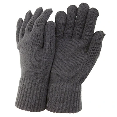 Image of CLEARANCE Mens Thermal Knitted Winter Gloves (One Size) (Grey)