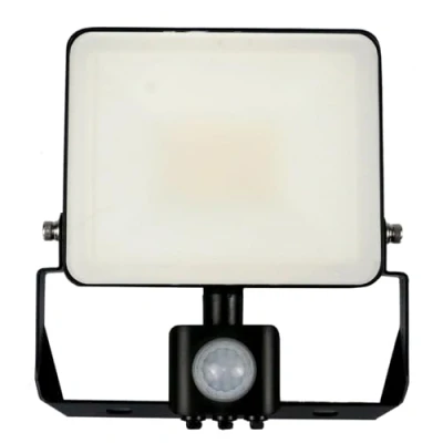 Image of paul russells 50W PIR Motion Sensor Outdoor Security Lights, 6000 Lumens, IP65 Waterproof LED Floodlights, 6500K Bright Daylight, Mains Powered for Backyard &amp; Garden, 1 Pack