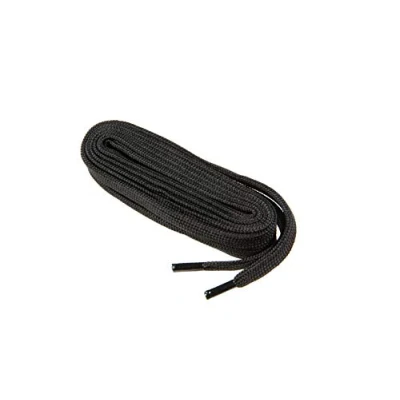 Image of Flat Shoe Laces For Work Boots Shoes, Health And Safety Boots, Strong Weave, By Worker Walker Pro, 1 Pair, Pair (91 black / 120 cm 47 inch)