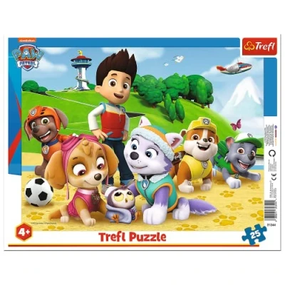 Image of Trefl 25 Piece Kids Infant Viacom Paw Patrol On Trail Frame Jigsaw Puzzle
