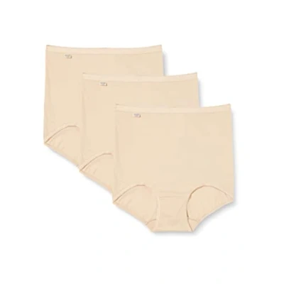 Image of Sloggi Womens Basic+ Maxi 3p Slip, Skin, 16 UK