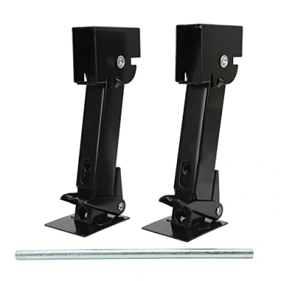 Image of Trailer Stabilizer Jacks, 2Pcs Telescoping Swing Down Jacks RV Folding Legs Jack Parking Support, 11.4 to 17.9in, 1,000 lb. Capacity Each, for Camper