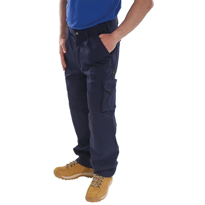 Image of CLICK TRADERS NEWARK TROUSERS NAVY BLUE 40