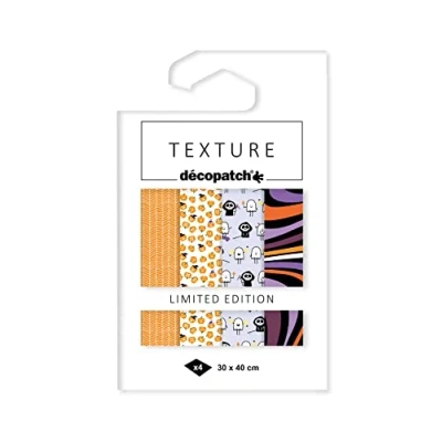 Image of Décopatch TD873C Assortment of 4 Halloween foil papers