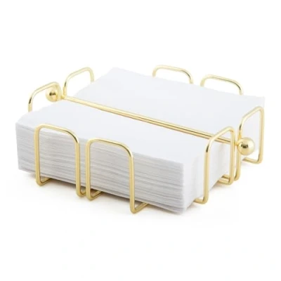 Image of simplywire Napkin/Serviette Holder with Weighted Bar Light Gold