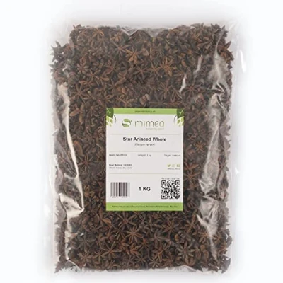 Image of Star Aniseed Whole from Mimea Great for Cooking and Distilling 1kg