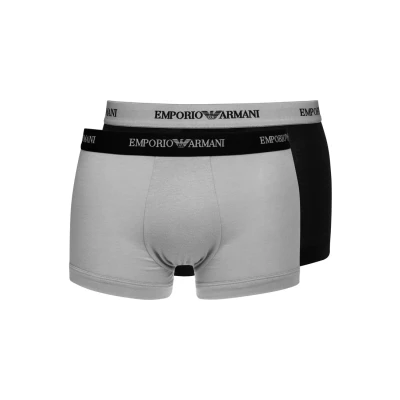Image of Emporio Armani 2 PACK Pants, Men&#039;s, Size: Small, Grey/black