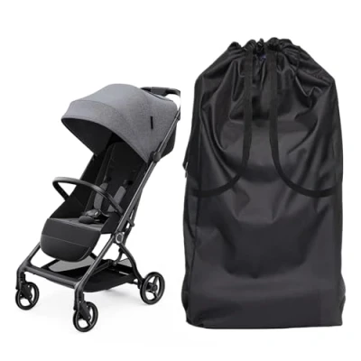 Image of Asheyya Double Shoulder Straps Stroller Bag for Airplane, 95 x 58 cm Buggy Pushchair &amp; Pram Transport Cover Travel