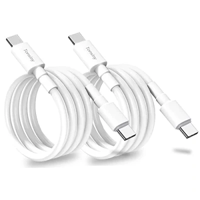 Image of usc to cable, [2Pack 1M+2M] type c cable fast charging, Compatible with macbook pro charger lead for Air/Pro 2021, Samsung s23/ S22/21/20/A53 and Google Pixel 6a/7
