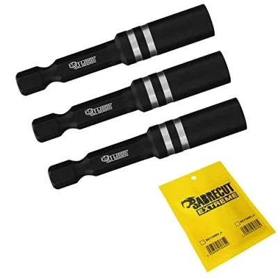 Image of 3 x SabreCut SC1160S2_3 55mm Professional Impact Rated Magnetic Bit Holders (Magnetic only for and NOT Screw) Drivers