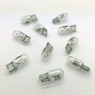 Image of UKB4C 10 x 501 W5W Car Sidelight Side Light Bulb 12v 5w Push Fit E Marked