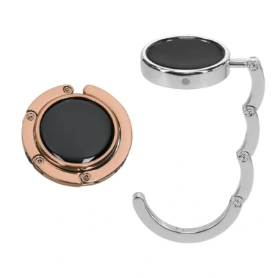 Image of kwmobile Purse Hanger for Table (Set of 2) Hook Folding Handbag Portable Bag Holder
