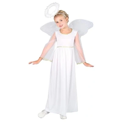Image of Girls Angel Costume for Christmas Nativity Panto Fancy Dress Kids Childs (3 4 years)