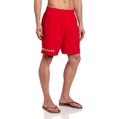 Image of Speedo Men&#039;s Guard Swimsuit Trunk Knee Length Volley Navy, Large