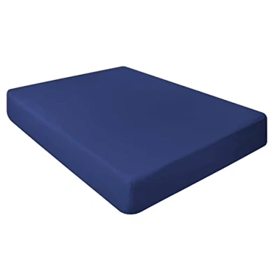 Image of NIYS Luxury Bedding Finest 100% Egyptian Cotton 10&quot;/25CM Fitted Sheets (Super King, Navy)