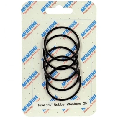 Image of McAlpine CARD 25 Five 1.5&quot; Rubber Washers RW2 x 5