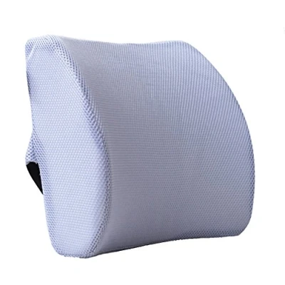Image of HomDSim Memory Foam Lumbar Cushion Lower Back Support Pillow Posture Correcting Car Seat Home Office Chair (Gray)