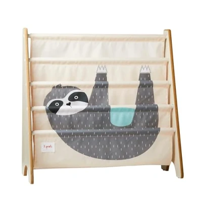 Image of 3 Sprouts Children&#039;s Book Rack Space Saving Kids Bookshelf and Bookcase Perfect for Room Nursery Storage, Sloth