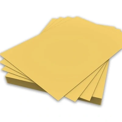 Image of A4 Bright Yellow Colour Paper 80gsm Sheets Double Sided Printer Copier Origami Flyers Drawing School Office Printing 210mm x 297mm (A4 500 Sheets)