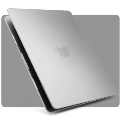 Image of ZYB Case Compatible with 2024 2022 MacBook Air 13.6 inch M3 A3113 &amp; M2 A2681 Touch ID and Liquid Retina Display, Ultra Thin Protective Hard Shell Cover Snap Case, Matte Transparent