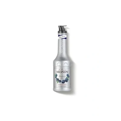 Image of MONIN Blueberry Fruit Mix Puree 1 Litre for Cocktails, Smoothies and Mocktails. Vegan Friendly, Allergen Free, 100% Natural Flavours Colourings. 2 in Sugar Syrup Hybrid