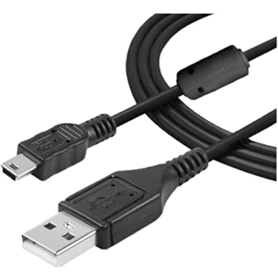 Image of DHERIGTECH USB CABLE &amp; DATA TRANSFER FOR CANON EOS 30D Digital SLR CAMERA DATA/SYNC LEAD