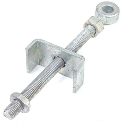 Image of 11&quot;/295mm Heavy Duty Adjustable Bottom Gate Fitting Field Eyebolt Fixing