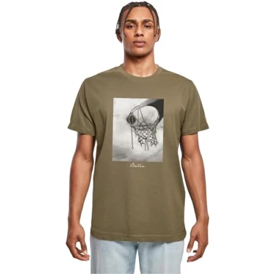 Image of Mister Tee Men&#039;s Mt1185 Ballin 2.0 T Shirt, Olive, XS
