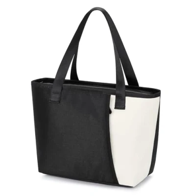 Image of Alyvisun Lunch Bags For Women, Reusable Leakproof Insulated Bag, 6.5L Box Bag School, Outdoor Picnic, Work (Black)