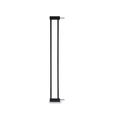 Image of hauck 9 cm Safety Gate Extension, Black with Connectors for Pressure Fit Door Gates &amp; Stair Open N Stop 2, Autoclose Stop, KD, Metal