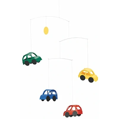 Image of Flensted Automobile Mobile, Steel, Multi Colour, 50 x 38 cm