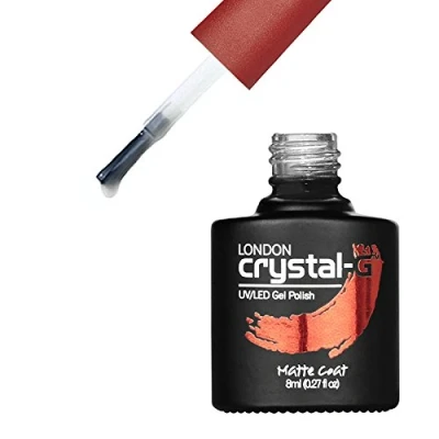 Image of Crystal G Matte Top Coat 8ml UV LED Gel Nail Polish ***REQUIRE UV/LED LAMP TO CURE DRY GEL***