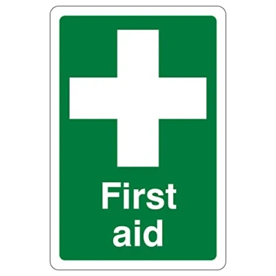 Image of 200mmx300mm First Aid Post Sign Sticker Self Adhesive