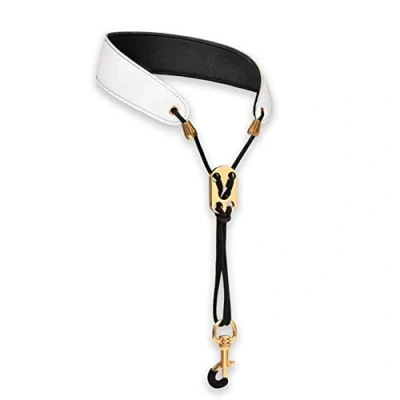 Image of Saxophone Strap Leather Lanyard Neck Protection for Soprano Tenor Alto Baritone Sax Musical Instrument