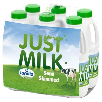 Image of Just Milk Semi Skimmed 6 x 1L (Case of 2)