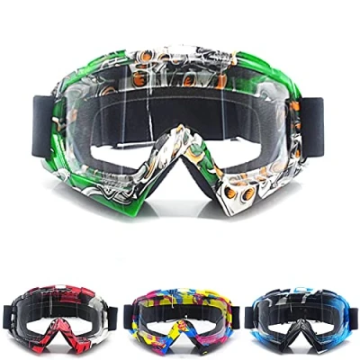 Image of APEBAZY Motorcycle Goggles ATV Dirt Bike Anti UV Ski Windproof Cycling Protective Eyewear For Cruiser Scooter Outdoor Motocross Racer Riding Green