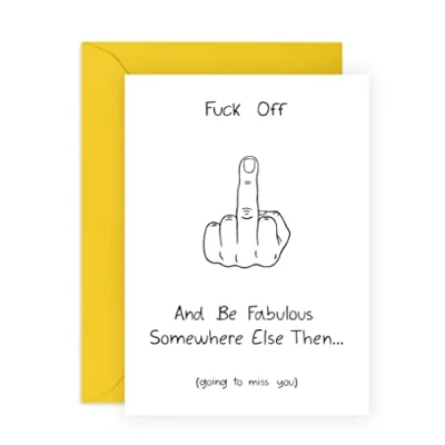 Image of Central 23 Leaving Cards For Men Funny Goodbye Coworker Colleague Friends Flatmate College Farewell Card Son Daughter Best Friend Comes With Fun Stickers