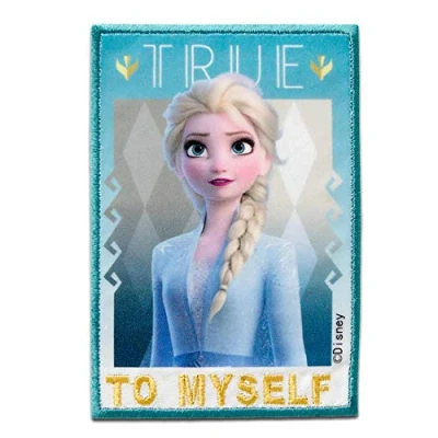 Image of Mono Quick Disney Frozen 2 Elsa Patch Sew On/Iron On Appliqué Size 8 x 5.5 cm