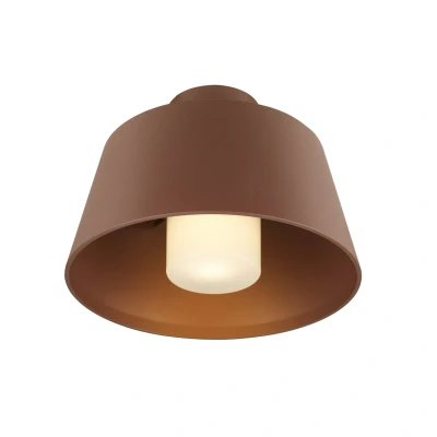 Image of SLV Photoni ceiling lamp, rust coloured, aluminium, Ø 25 cm