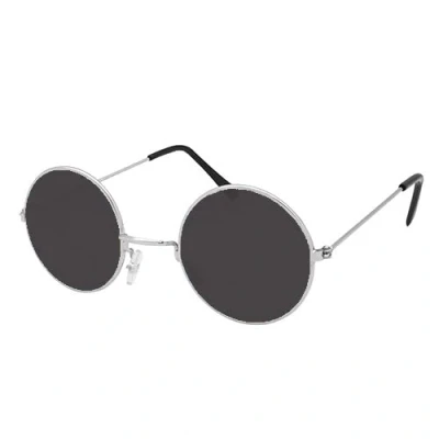 Image of Jokeshop Black Round Lennon Glasses Ozzy Festival Sunglasses Hippy Hippie 70s 80s Fancy Dress