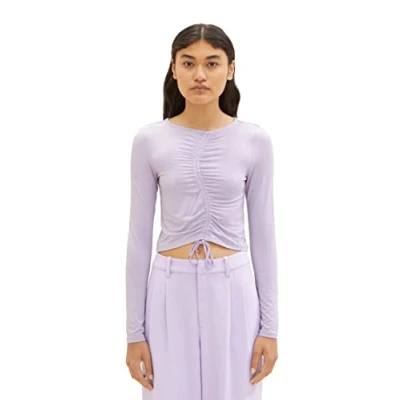 Image of TOM TAILOR Denim Ladie&#039;s 1035391 Long Sleeved T Shirt, 31042 Lilac Vibe, XXL